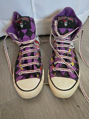 Converse Harley Quinn joker high tops - Unisex